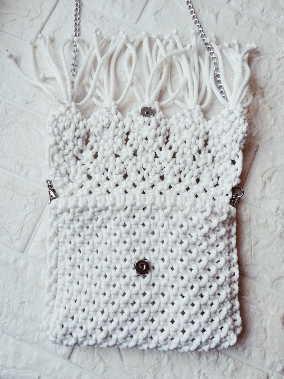 belaya-pletenaya-sumka-ruchnoj-raboty Плетеная сумка, цвет: белый, ручная работа