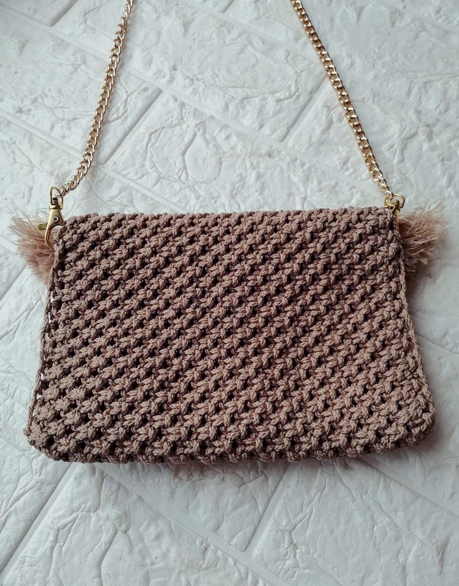 pletenaya-sumka-czvet-molochnyj-shokolad-ruchnaya-rabota Плетеная сумка, цвет: молочный шоколад, ручная работа