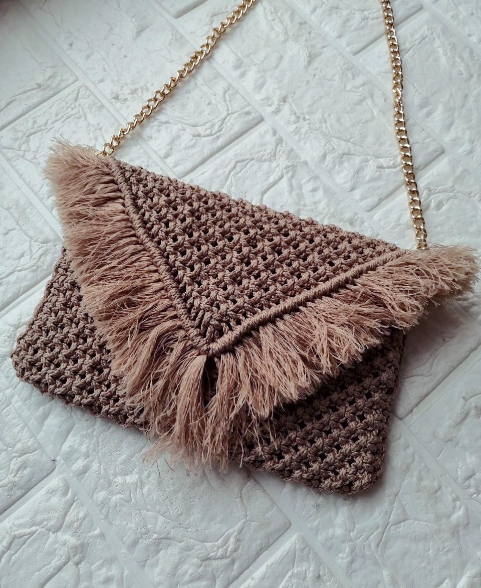 pletenaya-sumka-czvet-molochnyj-shokolad-ruchnaya-rabota Плетеная сумка, цвет: молочный шоколад, ручная работа